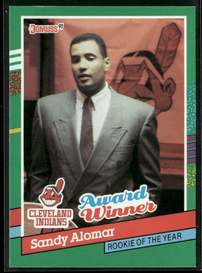 Sandy Alomar Jr. Lot Bundle 10 Different Baseball Cards SAJ001 Indians 2 RC back