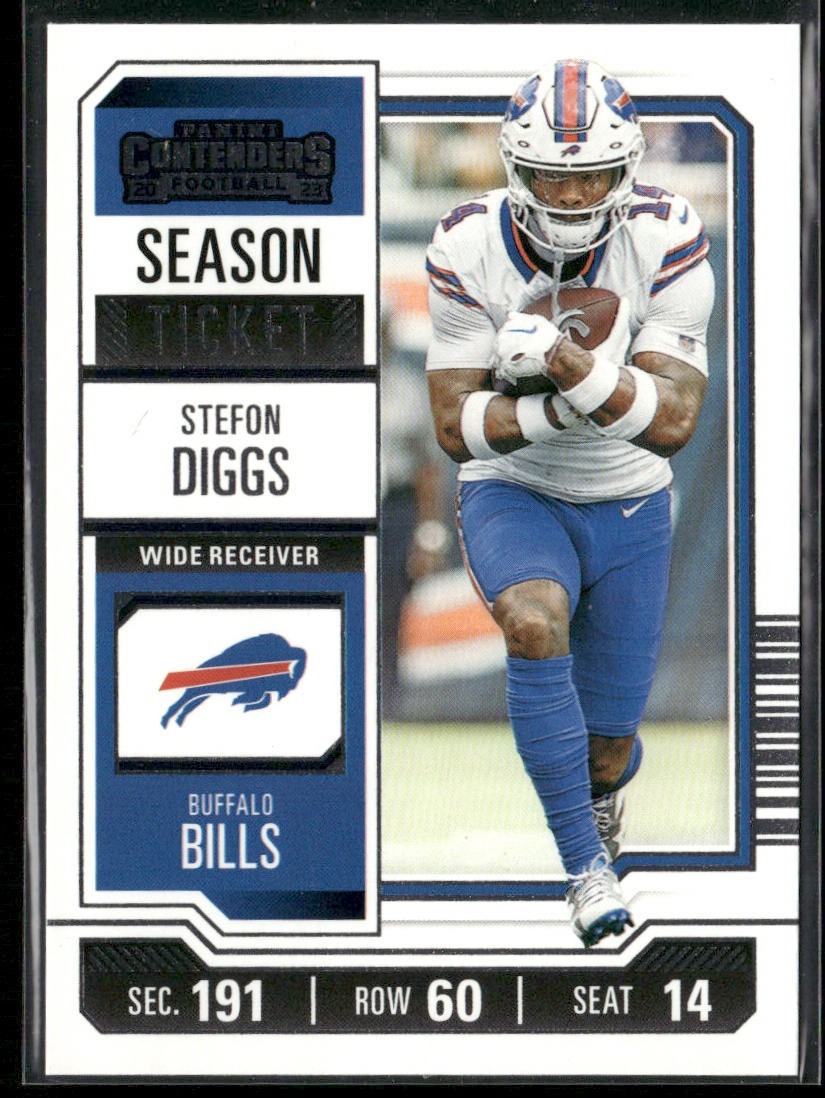 Stefon Diggs Player Lot Bundle 10 Different Football Cards SD003 Bills Vikings back