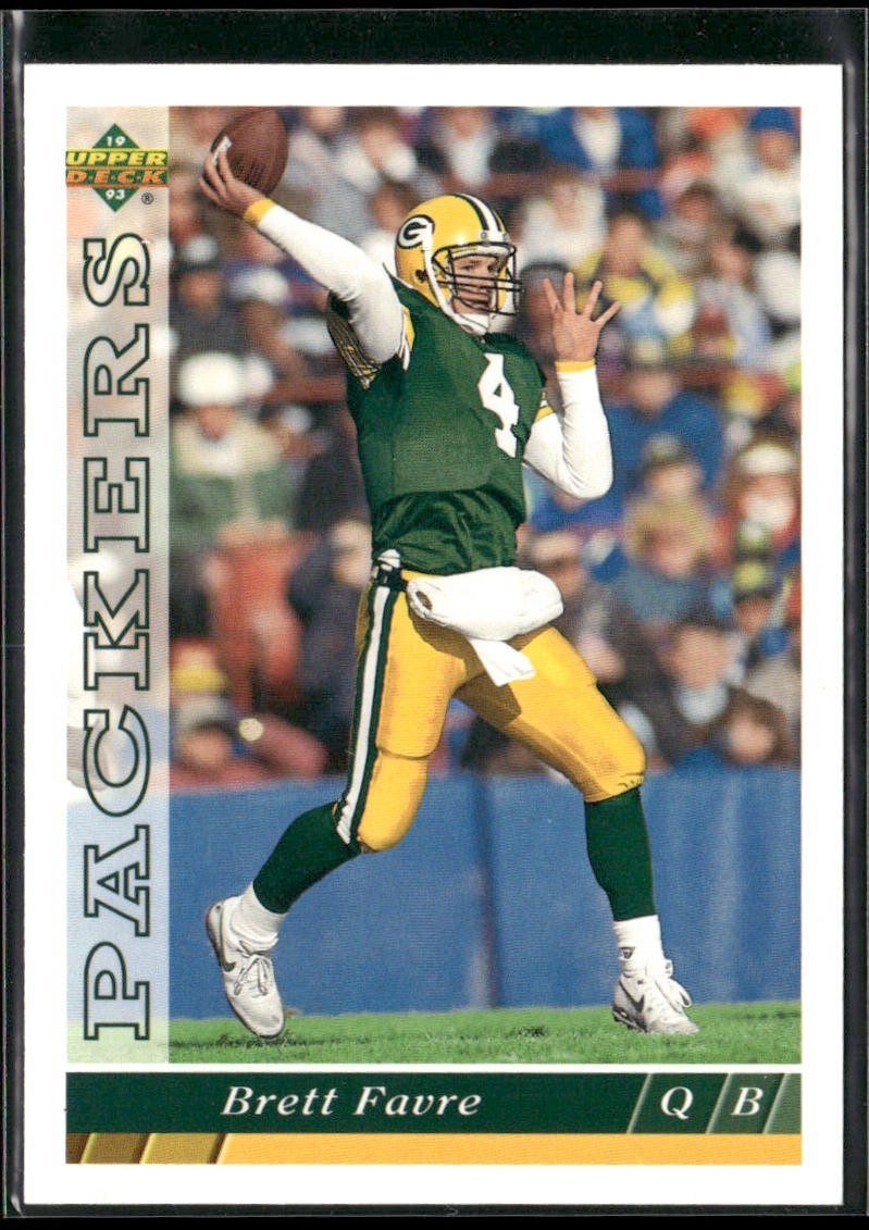 Brett Favre Player Lot Bundle 10 Different Football Cards BF003 Packers back