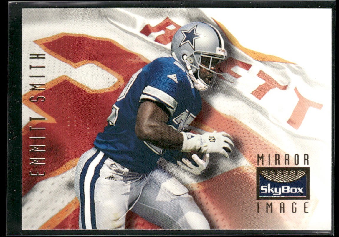 Emmitt Smith Player Lot Bundle 10 Different Football Cards ES007 Cowboys back