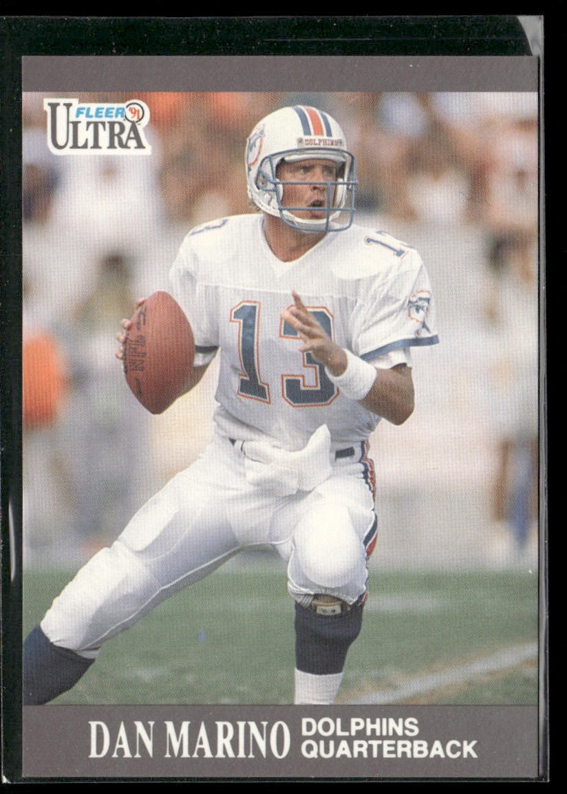 Dan Marino Player Lot Bundle 10 Different Football Cards DM003 Dolphins back