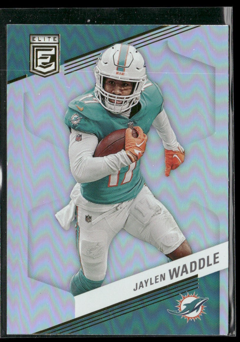 Jaylen Waddle Player Lot Bundle 10 Different Football Cards JW002 Dolphins 1 RC back