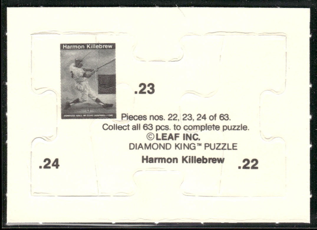 Puzzle Piece Lot Bundle 10 Different Baseball Cards P008 back