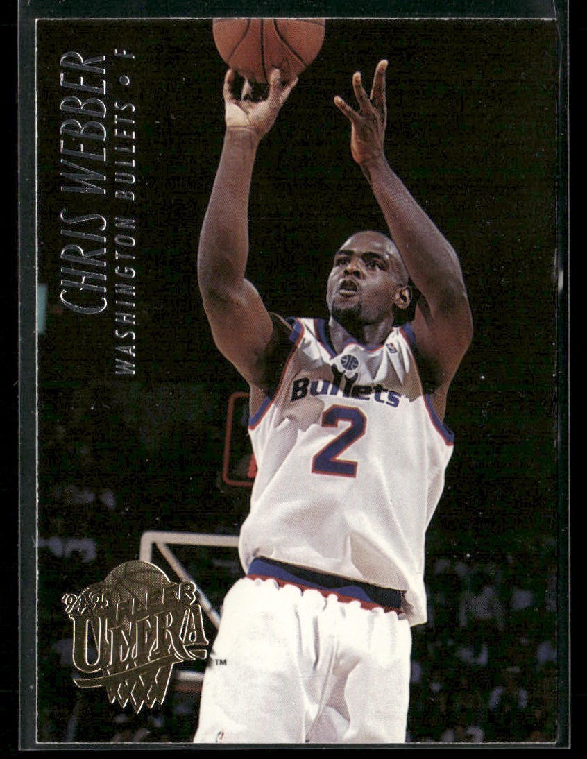 Chris Webber Player Lot Bundle 10 Basketball Cards CW002 Warriors 1 RC front