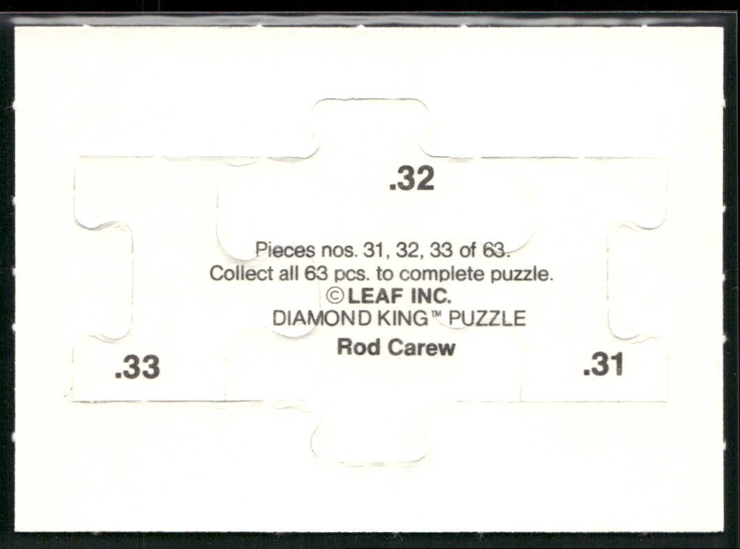 Puzzle Piece Lot Bundle 10 Different Baseball Cards P003 back