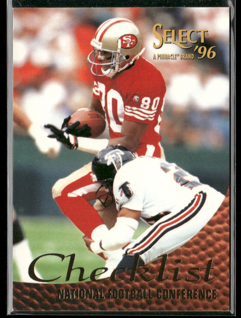 Jerry Rice Player Lot Bundle 10 Different Football Cards JR007 49ers back