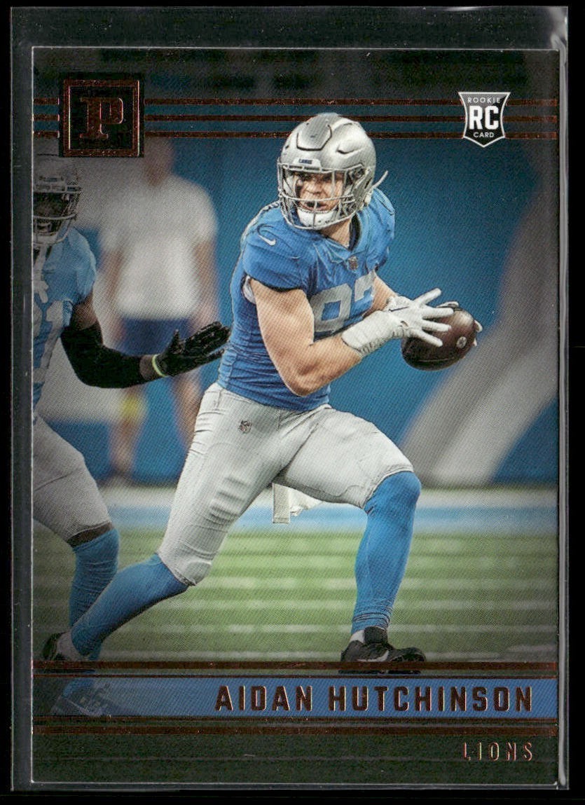 Aidan Hutchinson Player Lot Bundle 10 Different Football Cards AH002 Lions 6RC back