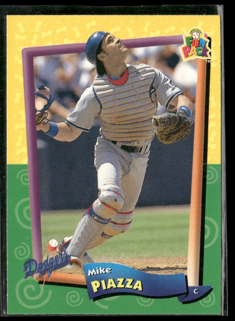 Mike Piazza Player Lot Bundle 10 Different Baseball Cards MP002 Dodgers Mets back
