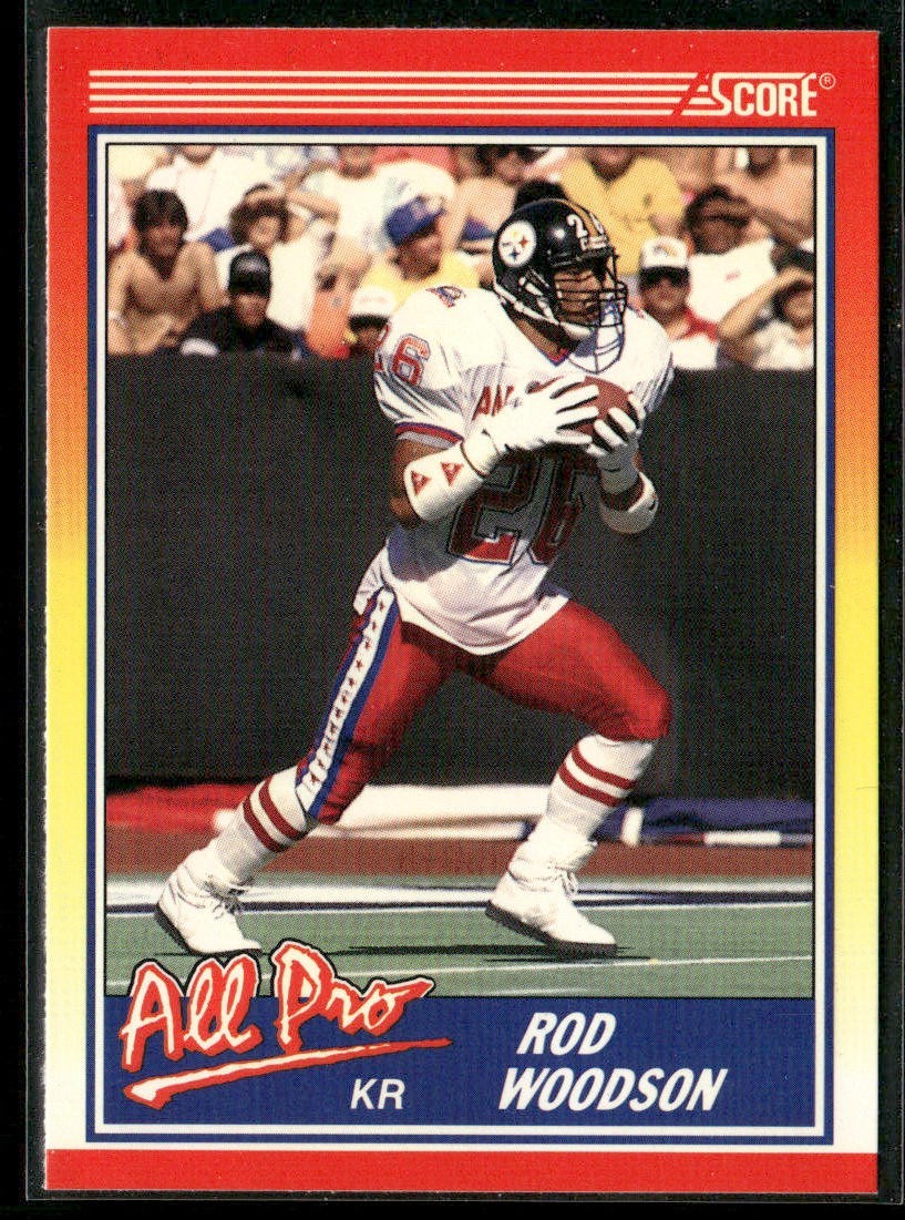 Rod Woodson Player Lot Bundle 10 Different Football Cards RW003 Steelers back