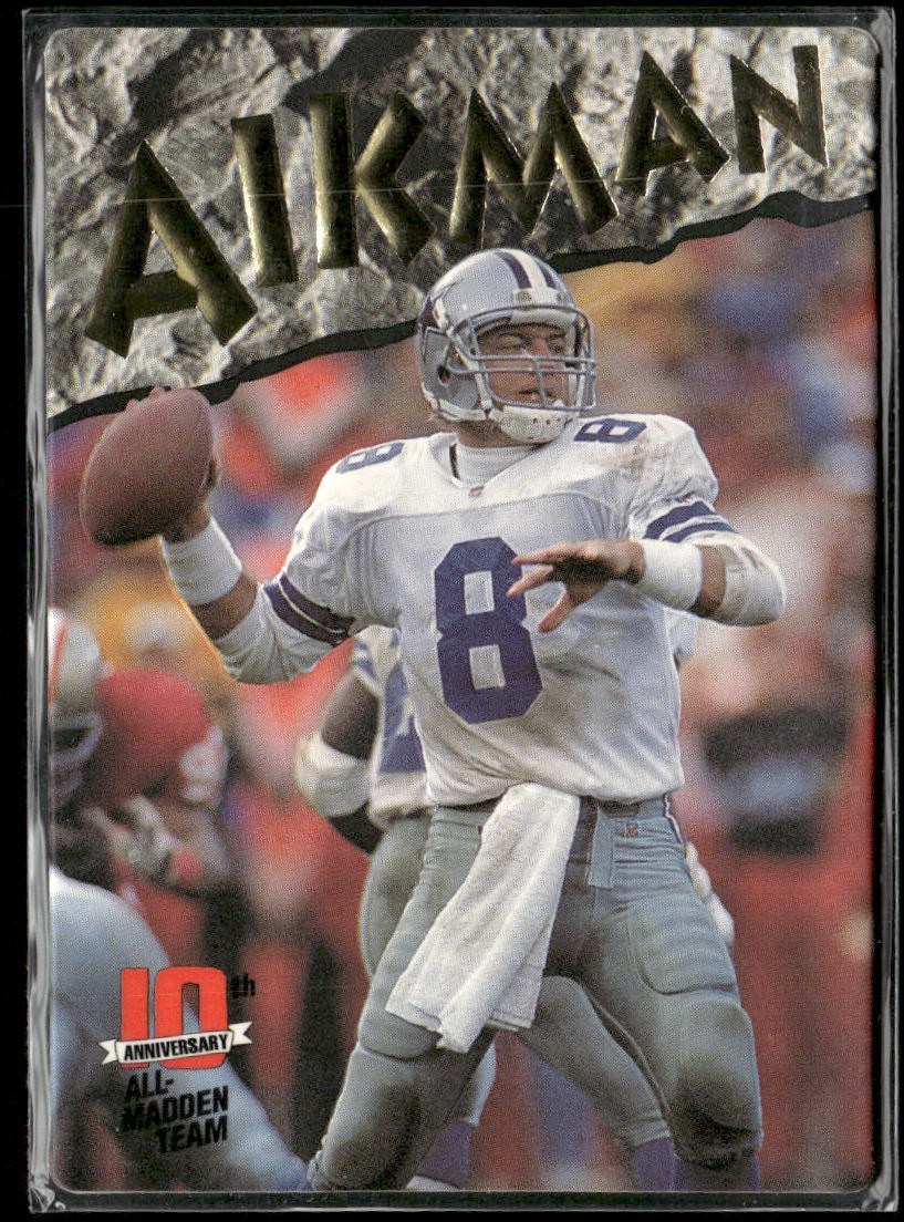 Troy Aikman Player Lot Bundle 10 Different Football Cards TA003 Cowboys back