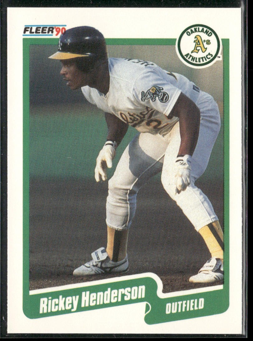 Rickey Henderson Lot Bundle 10 Different Baseball Cards RH002 Athletics back