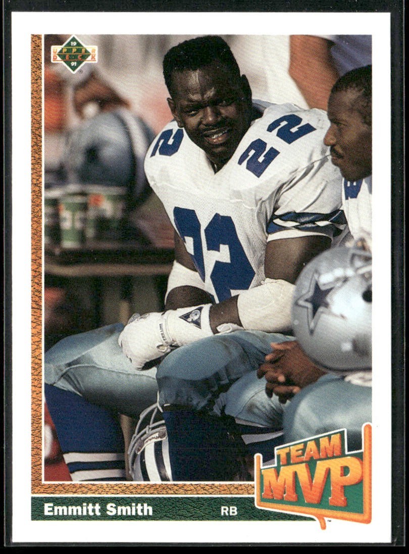 Emmitt Smith Player Lot Bundle 10 Different Football Cards ES001 Cowboys 1 RC back