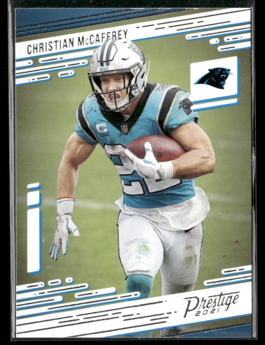 Christian McCaffrey Player Lot Bundle 10 Different Football Cards CM003 back