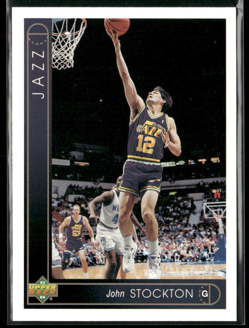 John Stockton Player Lot Bundle 10 Basketball Cards JS003 Utah Jazz back