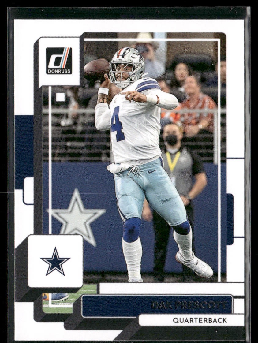 Dak Prescott Player Lot Bundle 10 Different Football Cards DP001 Cowboys back