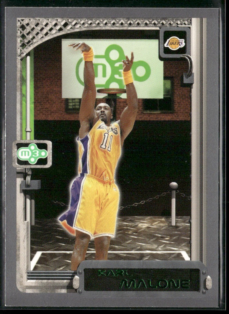 Karl Malone Player Lot Bundle 10 Basketball Cards KM004 Utah Jazz back