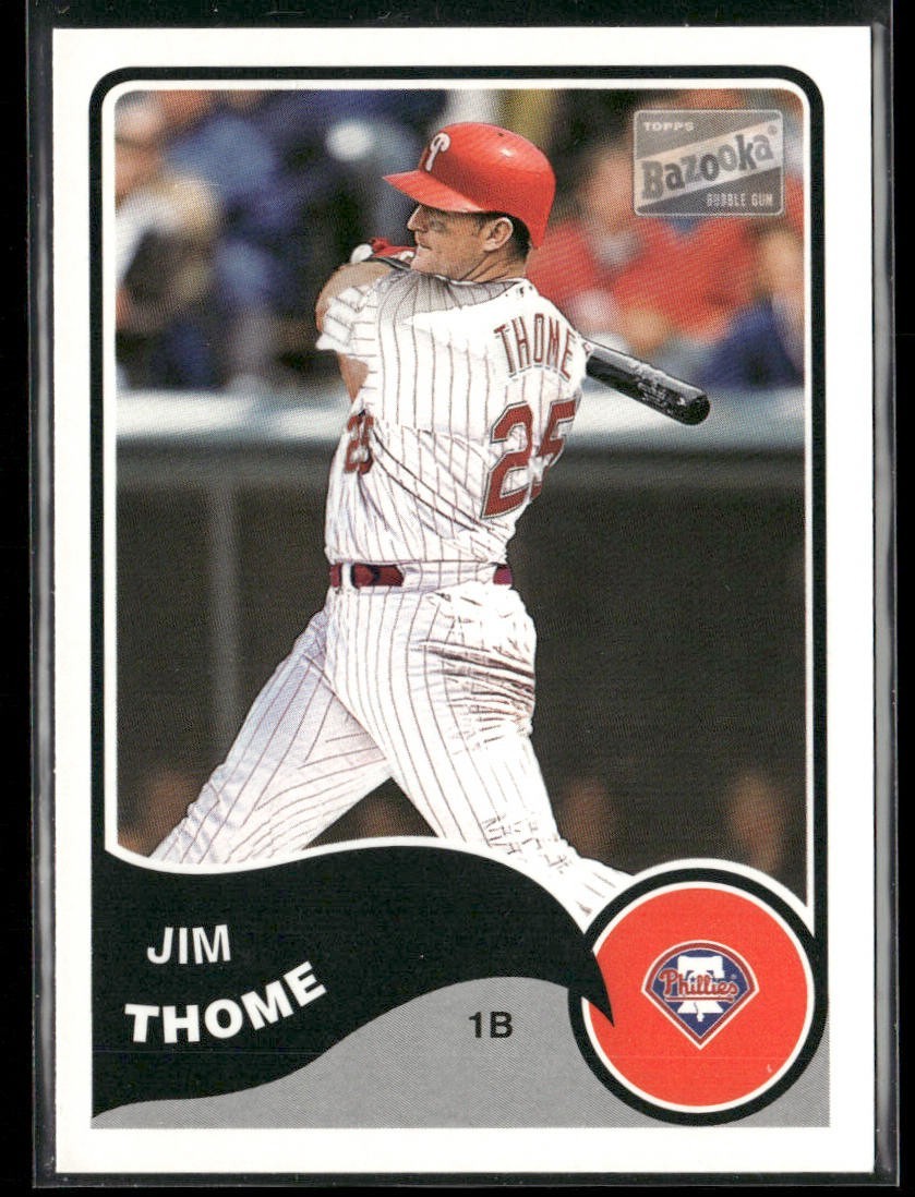 Jim Thome Player Lot Bundle 10 Different Baseball Cards JT001 Indians 1 RC back