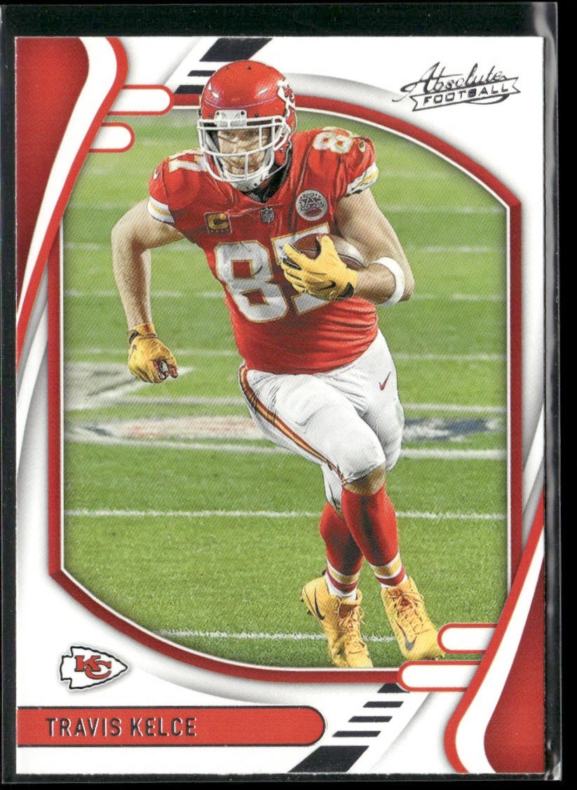 Travis Kelce Player Lot Bundle 10 Different Football Cards TK003 Chiefs back