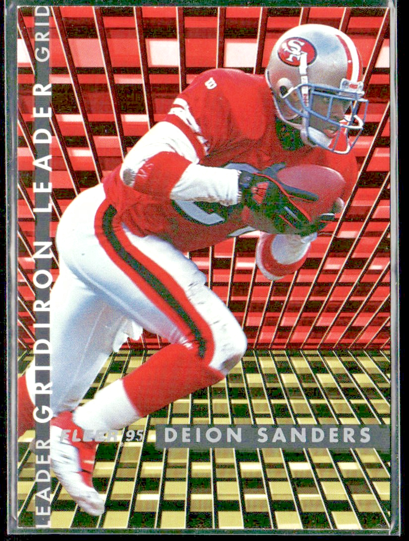 Deion Sanders Player Lot Bundle 10 Different Football Cards DS004 Falcons 49ers front