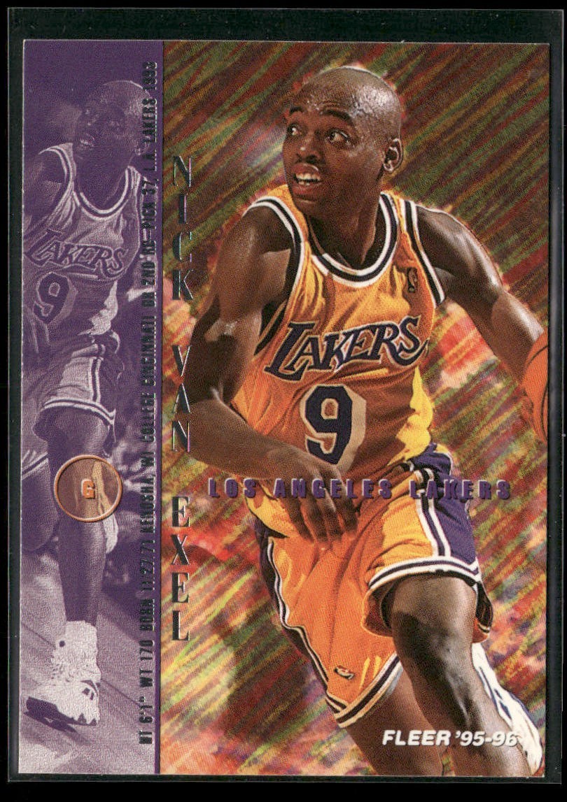 Nick Van Exel Player Lot Bundle 10 Basketball Cards NVE002 Lakers 2 RC's back