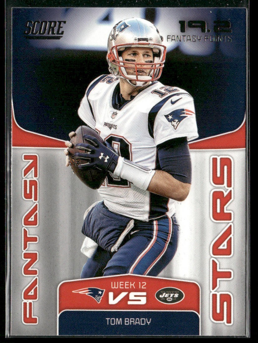 Tom Brady Player Lot Bundle 10 Different Football Cards TB001 Patriots back