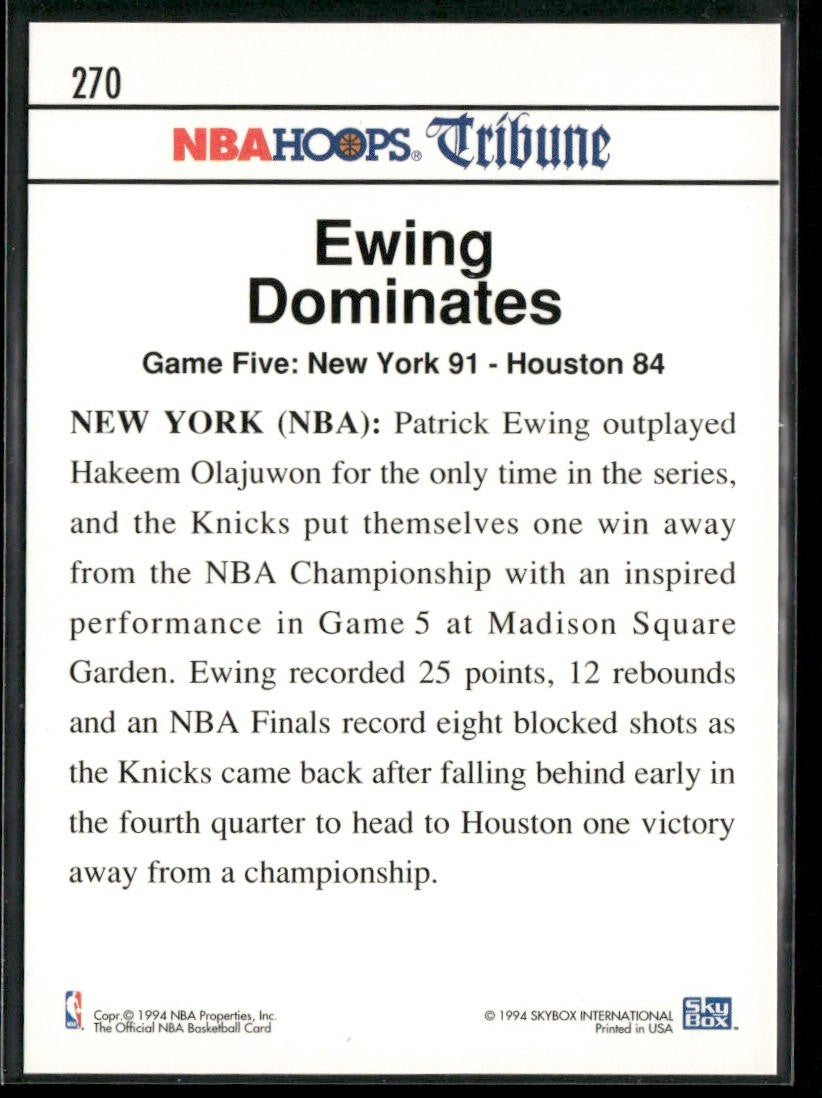 Patrick Ewing Player Lot Bundle 10 Basketball Cards PE005 New York Knicks back