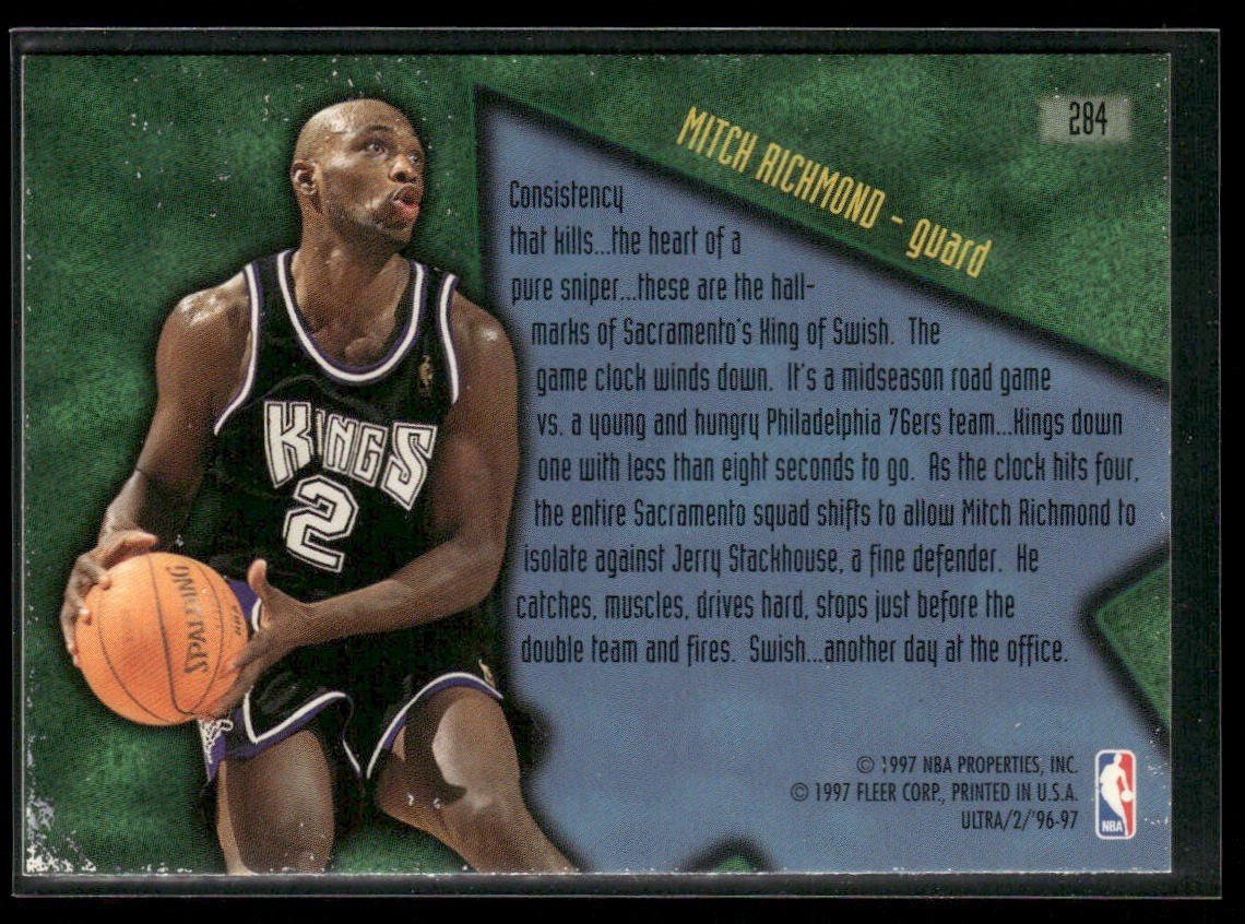 Mitch Richmond Player Lot Bundle 10 Basketball Cards MR001 Kings back