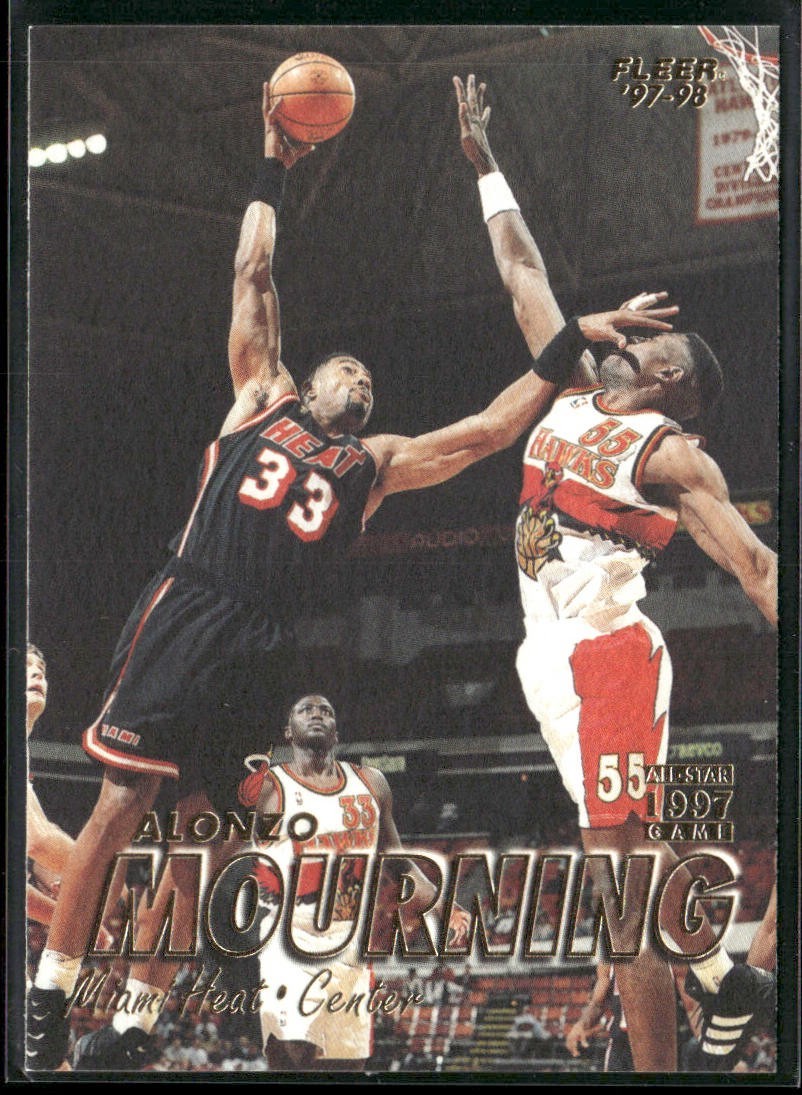 Alonzo Mourning Player Lot Bundle 10 Different Basketball Cards AM001 Heat back