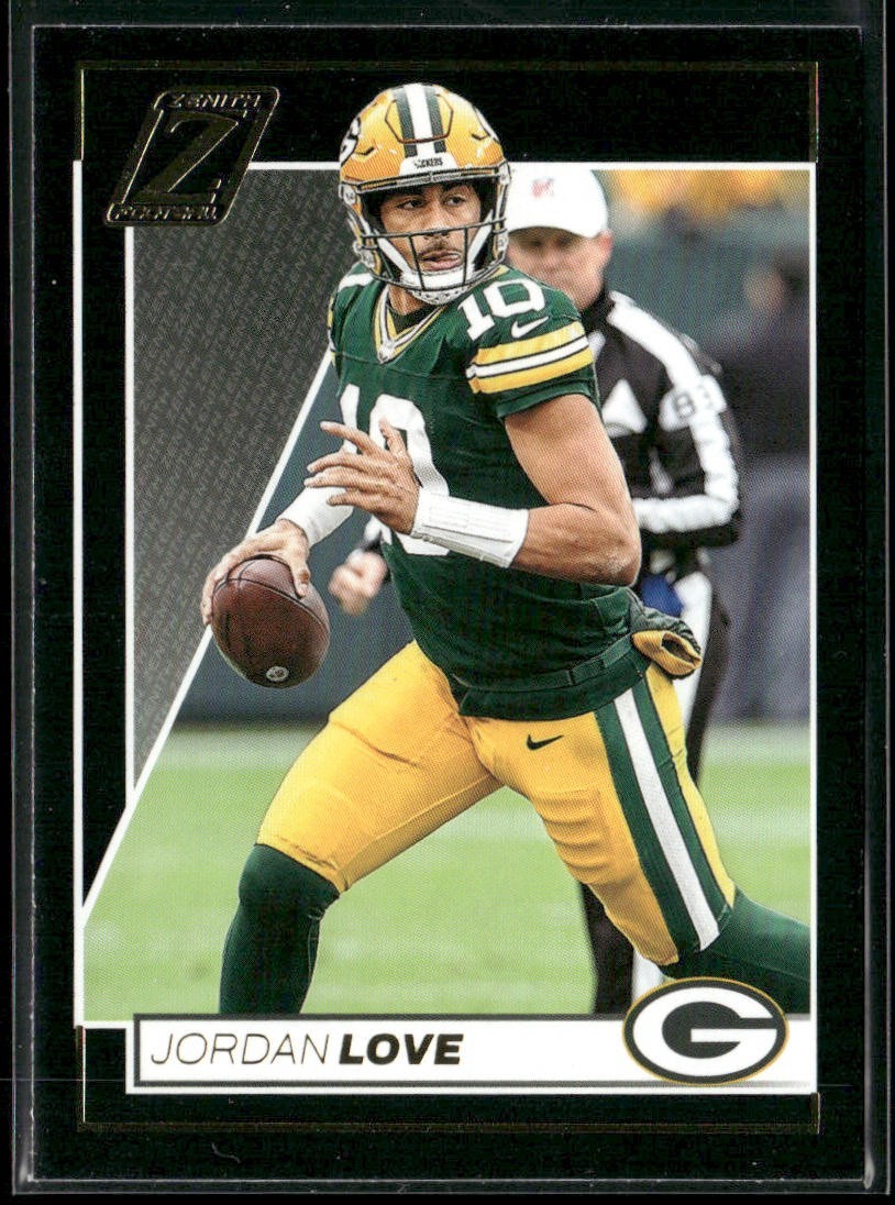 Jordan Love Player Lot Bundle 10 Different Football Cards JL002 Packers back
