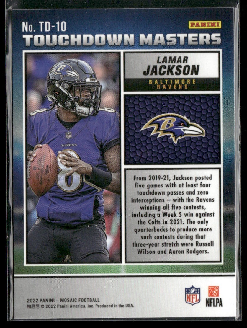 Lamar Jackson Player Lot Bundle 10 Different Football Cards LJ001 Ravens back