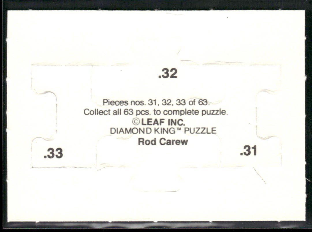 Puzzle Piece Lot Bundle 10 Different Baseball Cards P006 back