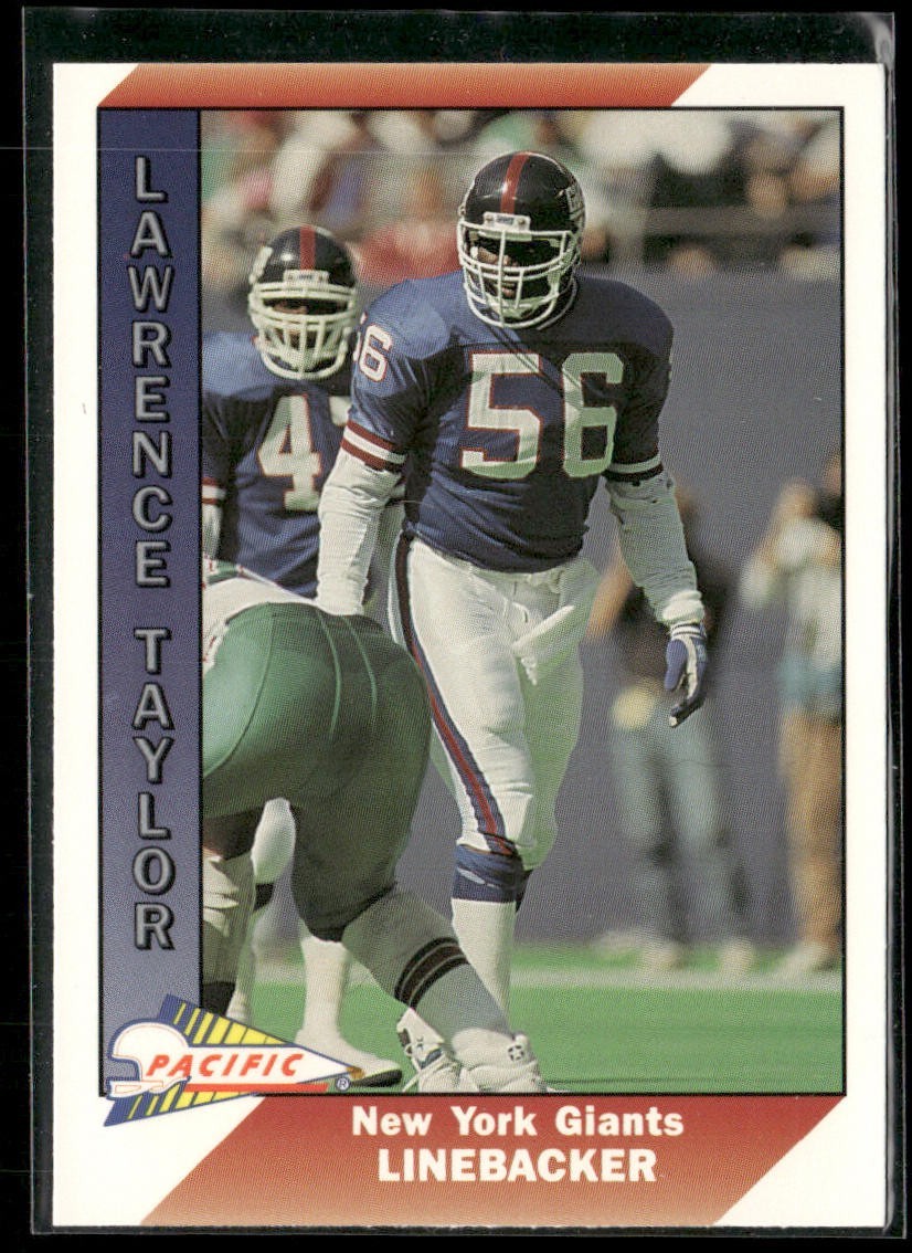 Lawrence Taylor Player Lot Bundle 10 Different Football Cards LT003 Giants back
