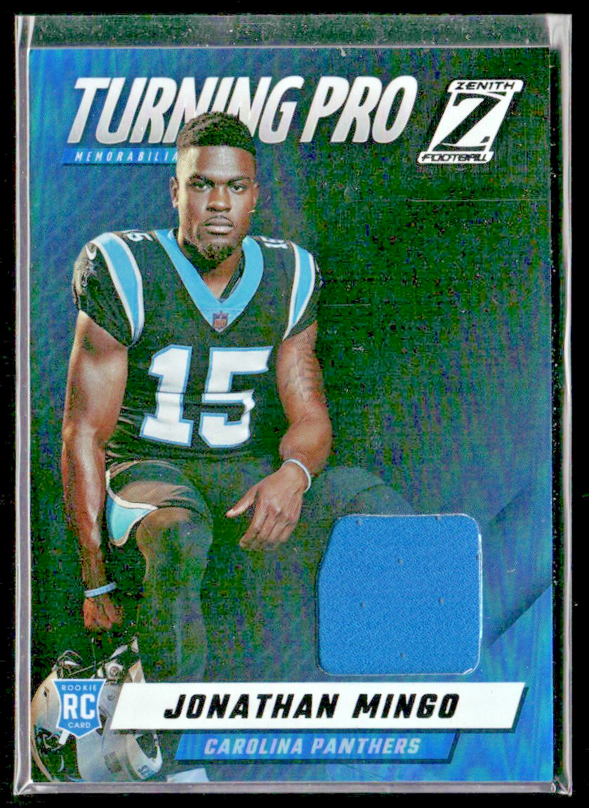 2023 Panini Zenith - Turning Pro Memorabilia Jonathan Mingo #TPM-JMO (MEM, RC) front