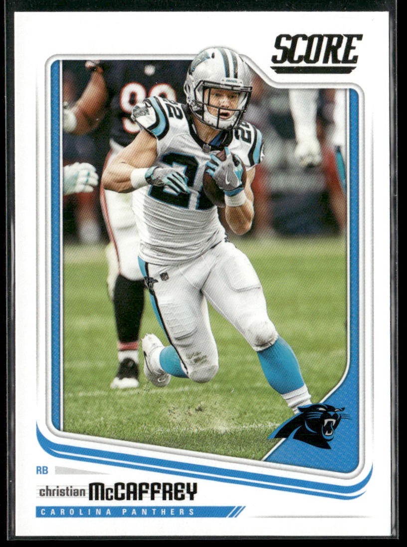 Christian McCaffrey Player Lot Bundle 10 Different Football Cards CM001 back
