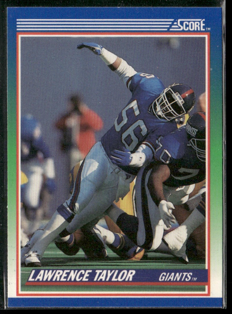 Lawrence Taylor Player Lot Bundle 10 Different Football Cards LT004 Giants back