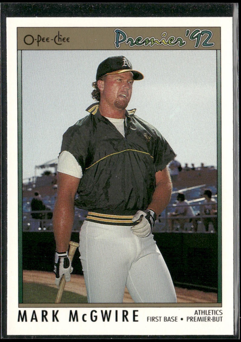 Mark McGwire Player Lot Bundle 10 Different Baseball Cards MM001 Athletics back
