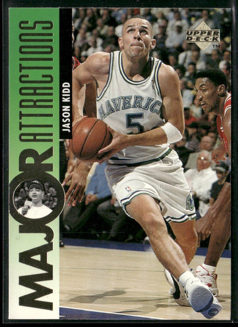 Jason Kidd Player Lot Bundle 10 Basketball Cards JK001 Mavericks 1 RC back