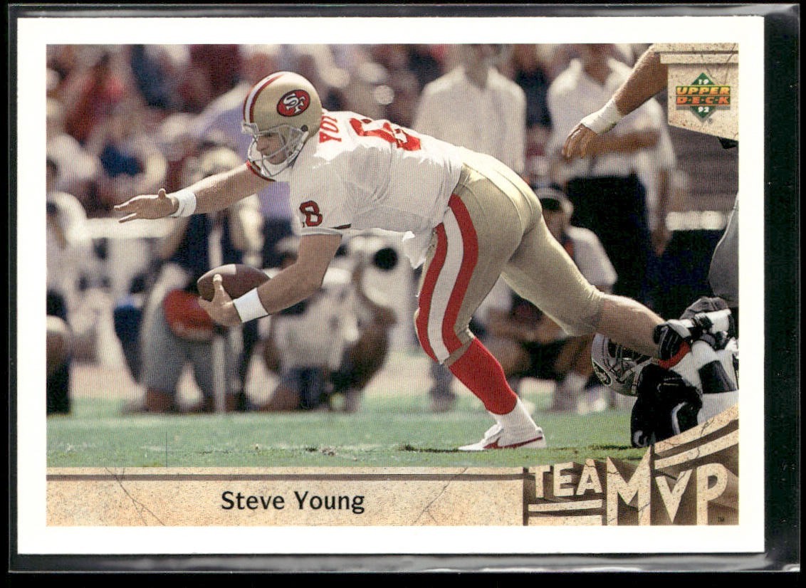 Steve Young Player Lot Bundle 10 Different Football Cards SY007 49ers back