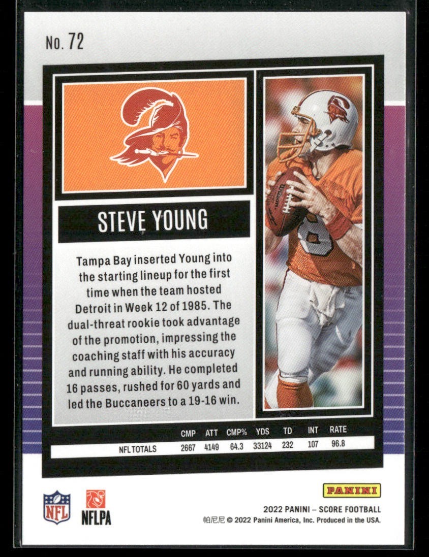 Steve Young Player Lot Bundle 10 Different Football Cards SY006 49ers back