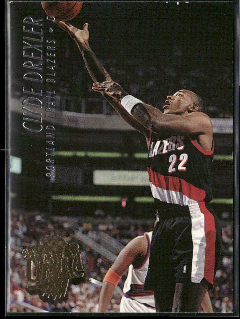 Clyde "The Glide" Drexler Player Lot Bundle 10 Basketball Cards CD003 Portland back