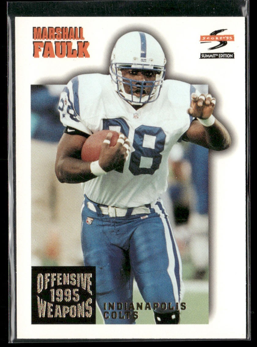 Marshall Faulk Player Lot Bundle 10 Different Football Cards MF001 Colts Rams back