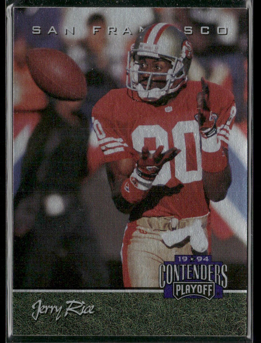 Jerry Rice Player Lot Bundle 10 Different Football Cards JR006 49ers back