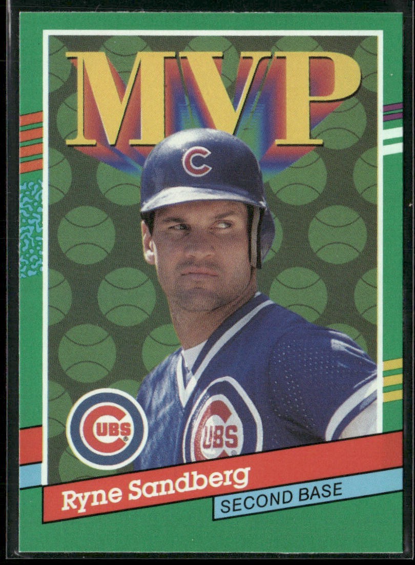 Ryne Sandberg Lot Bundle 10 Different Baseball Cards RS001 Cubs back