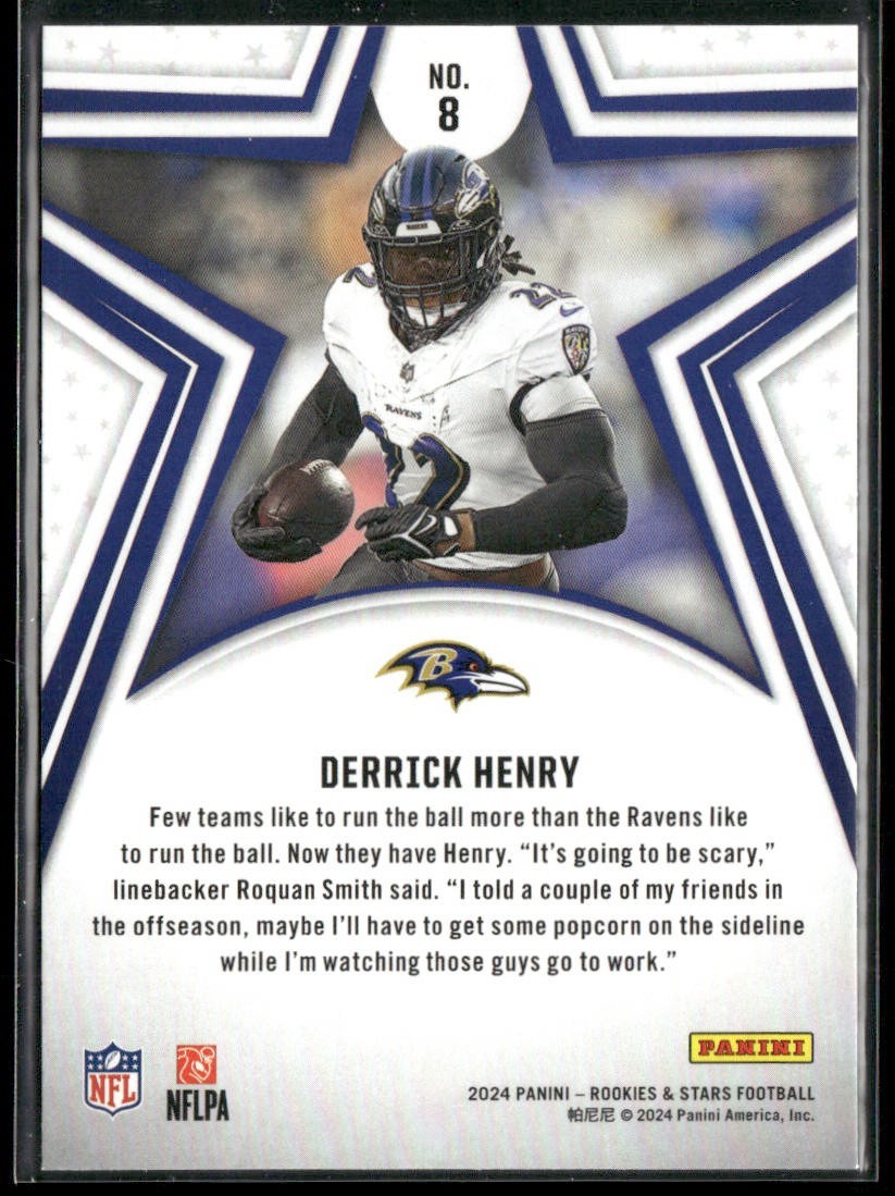 Derrick Henry Player Lot Bundle 10 Different Football Cards DH002 Titans Ravens back