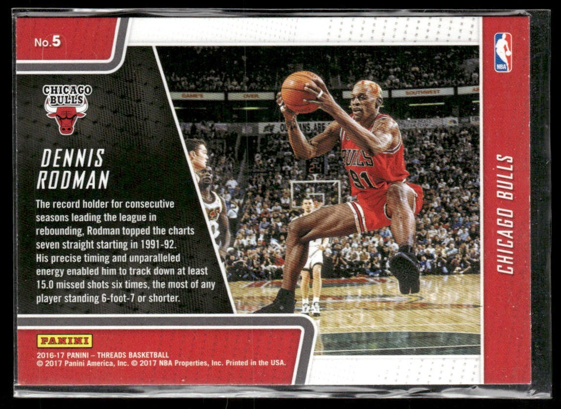 Dennis Rodman Player Lot Bundle 10 Basketball Cards DR001 Spurs Pistons Bulls back