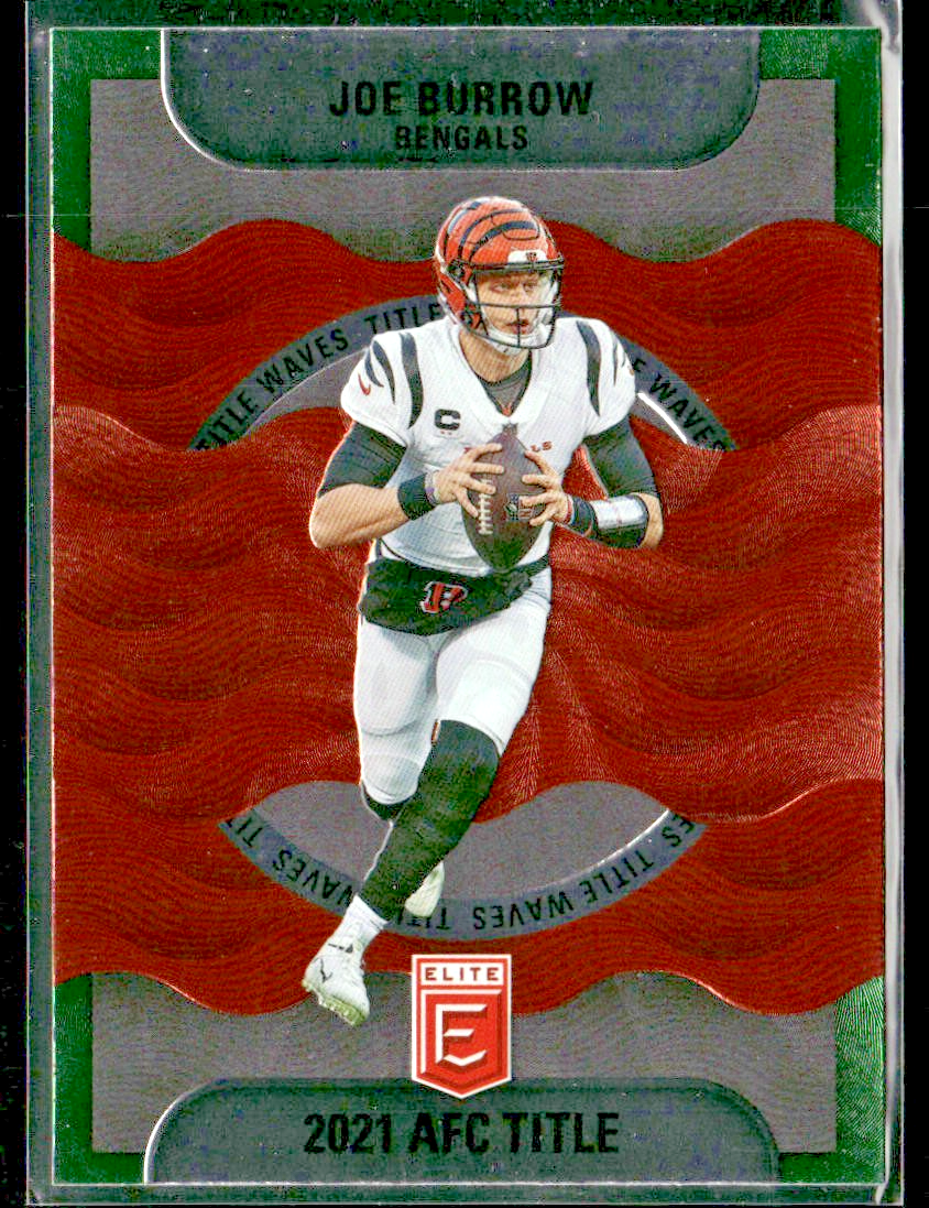 Joe Burrow Player Lot Bundle 10 Different Football Cards JB002 Bengals front