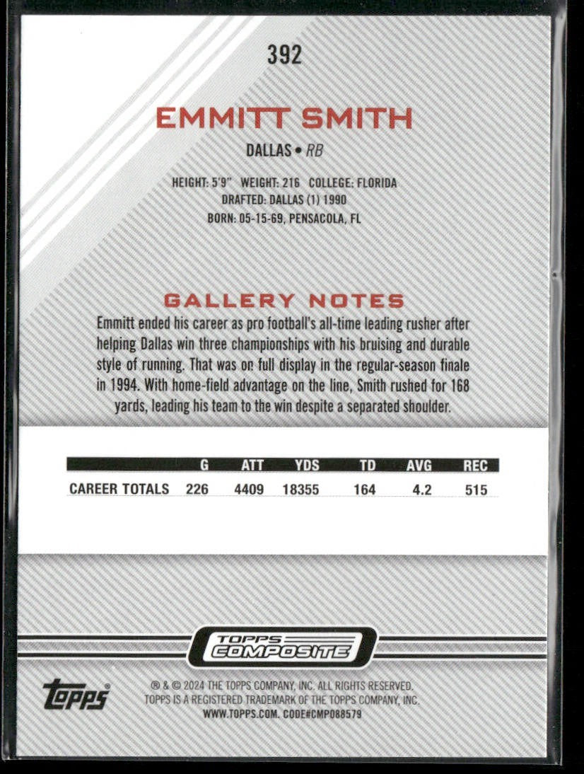 Emmitt Smith Player Lot Bundle 10 Different Football Cards ES001 Cowboys 1 RC back