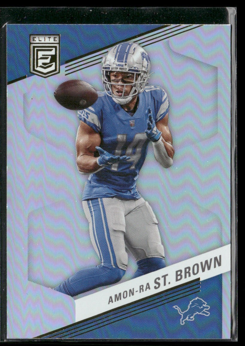 Amon-Ra St. Brown Player Lot Bundle 10 Different Football Cards ASB001 Lions 2RC back