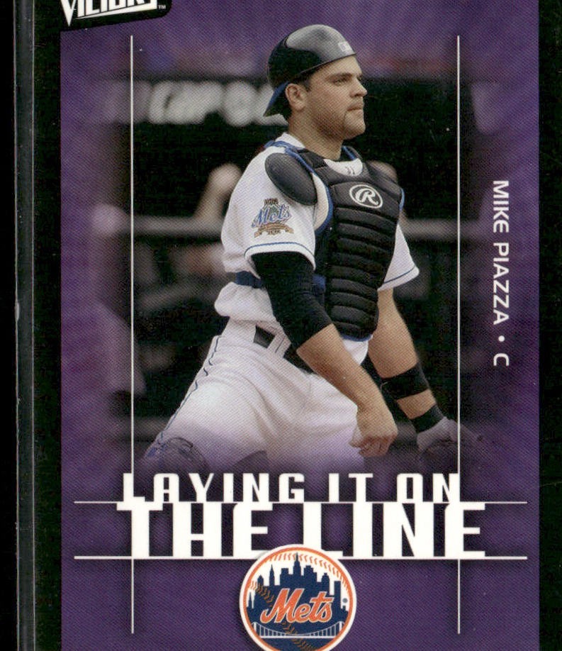 Mike Piazza Player Lot Bundle 10 Different Baseball Cards MP002 Dodgers Mets back
