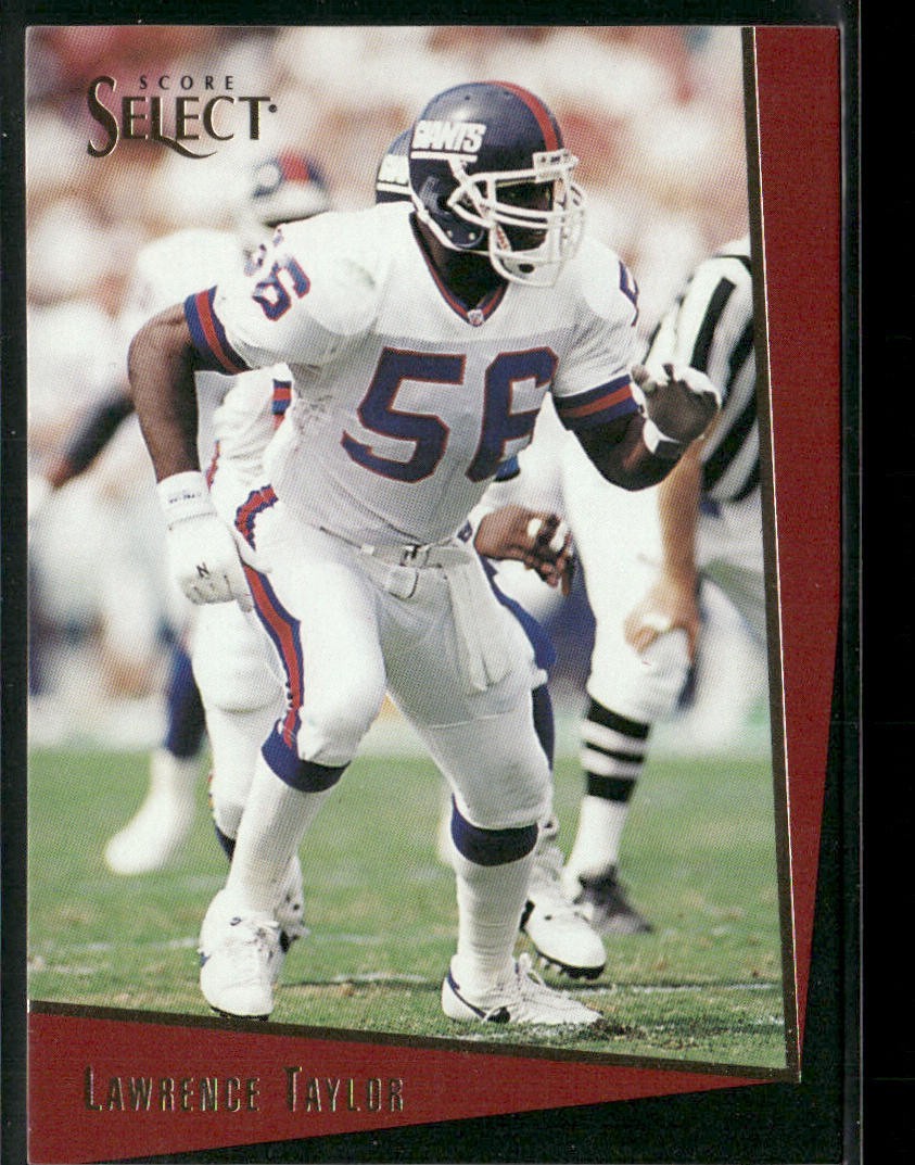 Lawrence Taylor Player Lot Bundle 10 Different Football Cards LT004 Giants front